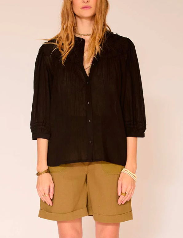 CHEMISE CASTELON BLACK ~ MKT